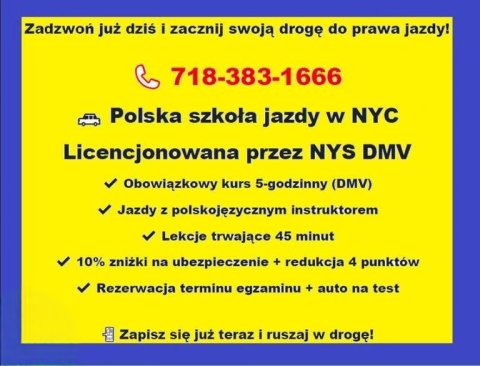 Polish Driving School in NYC - Sign Up Today!
