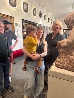 Carla Stickler and Family Visit the PMA