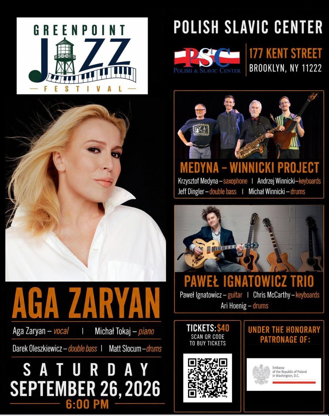 Aga Zaryan at the Greenpoint Jazz Festival