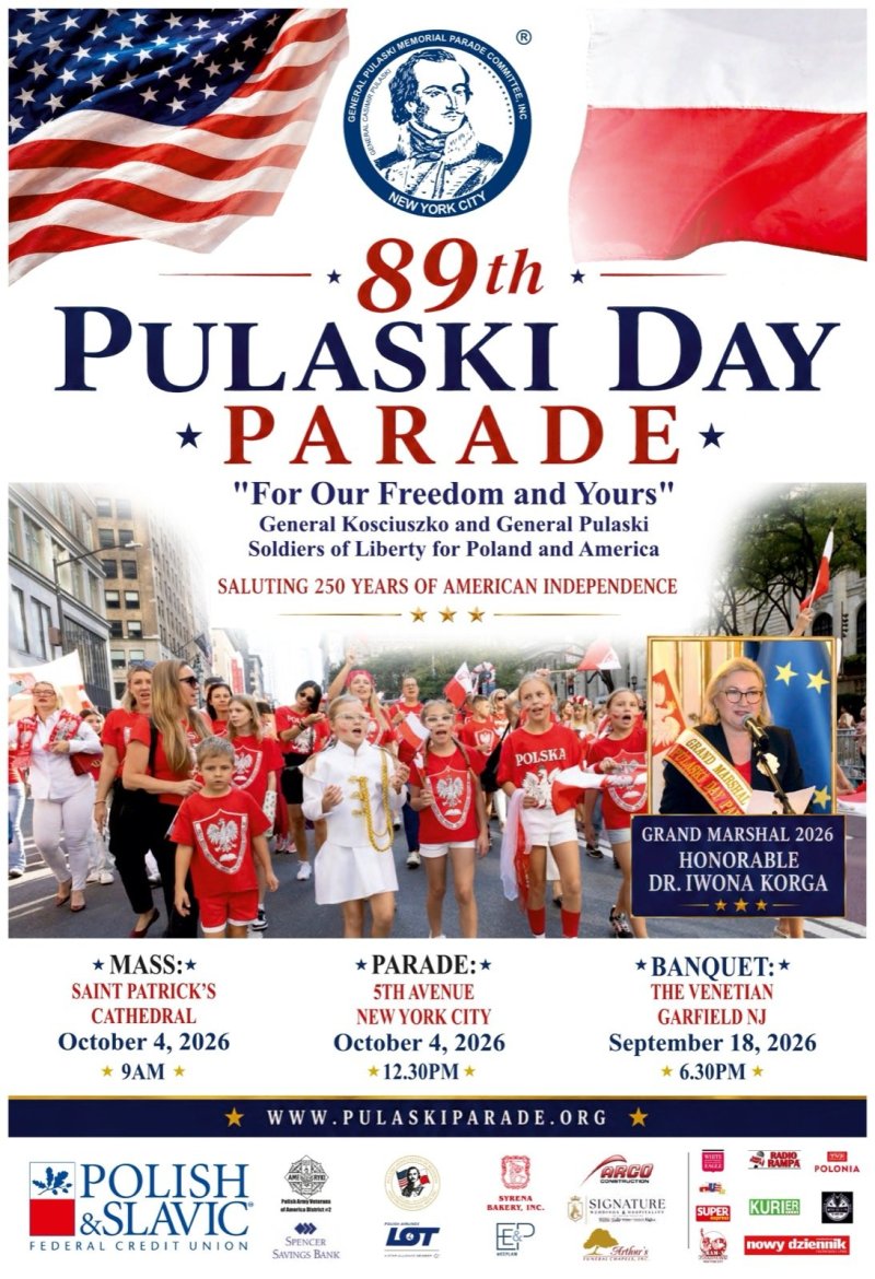 Doroczny Bankiet Parady Pułaskiego 2026 – Andrzej Piaseczny i Simone Band, The Venetian, Garfield NJ