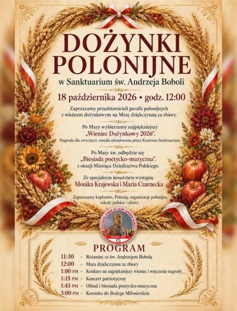 Polish Harvest Festival at the Sanctuary of St. Andrew Bobola