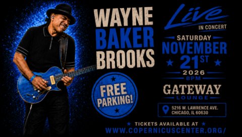Wayne Baker Brooks in the Gateway Lounge