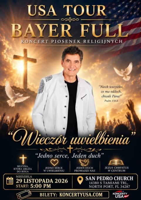 BAYER FULL – koncert piosenek religijnych w North Port | Floryda