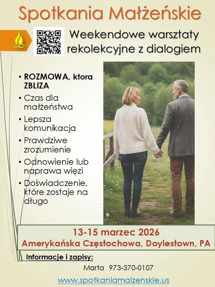 Spotkania Małżeńskie: Weekendowe warsztaty rekolekcyjne z dialogiem