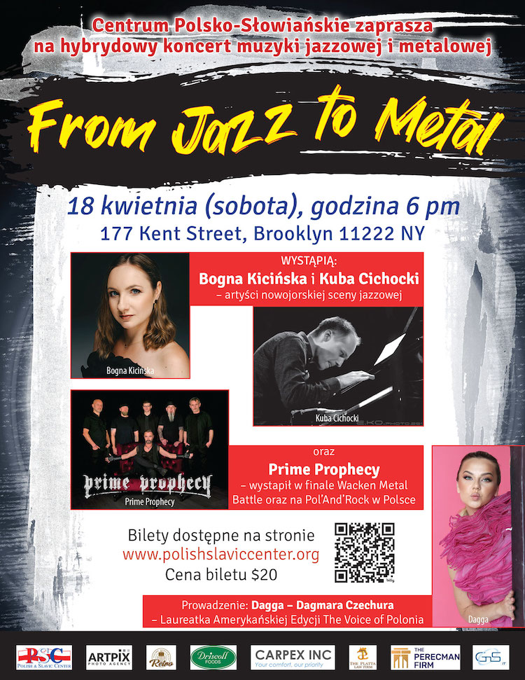 From Jazz to Metal: Sobota, 18 kwietnia, 6PM, 177 Kent Street