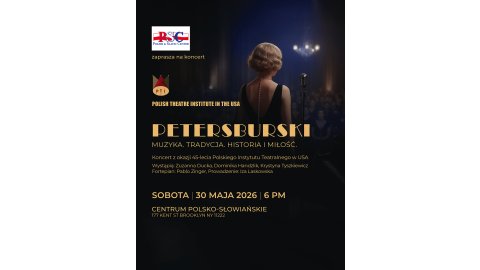 Petersburski – Muzyka. Tradycja. Historia i miłość. –  30 maja 2026, godz. 6:00pm, 177 Kent St
