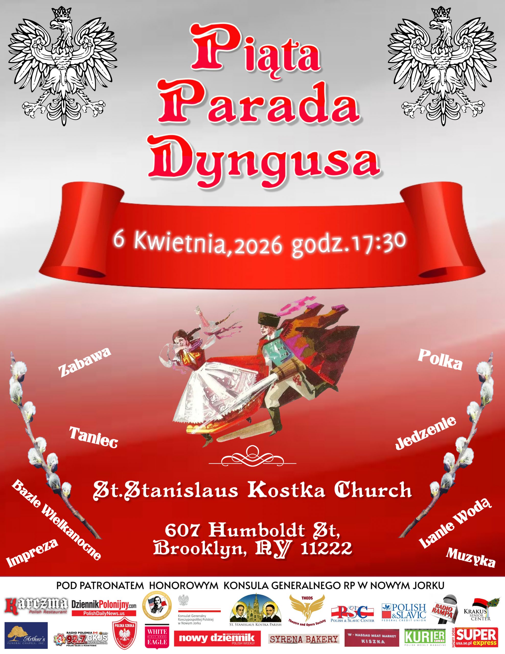 „Kochamy Dzień Dyngusa” czyli  Piąta Parada Dyngusa w NYC 6 kwietnia o godz.17:30