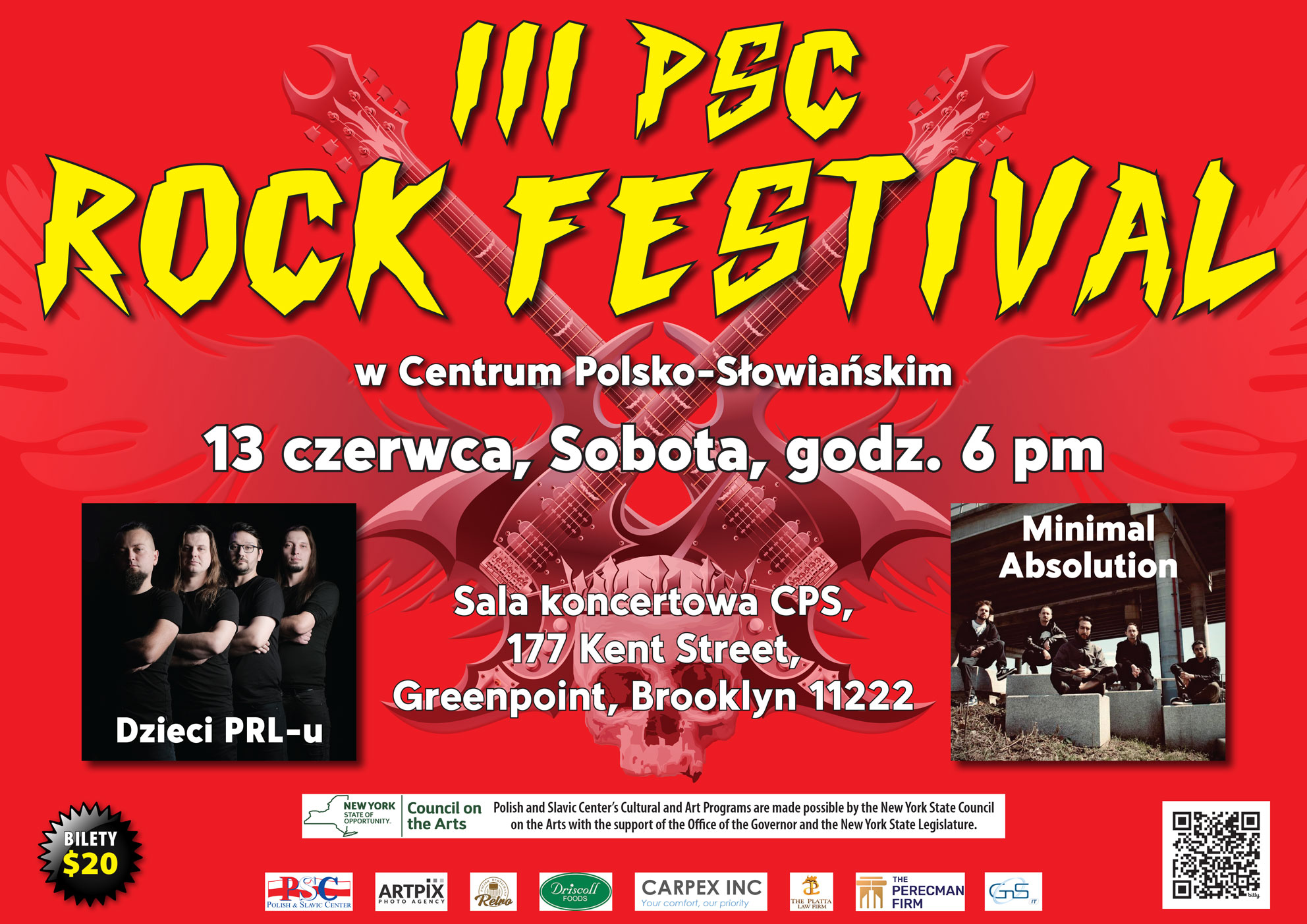 III PSC Rock Festival, 13 czerwca, godz. 6pm, 177 Kent St
