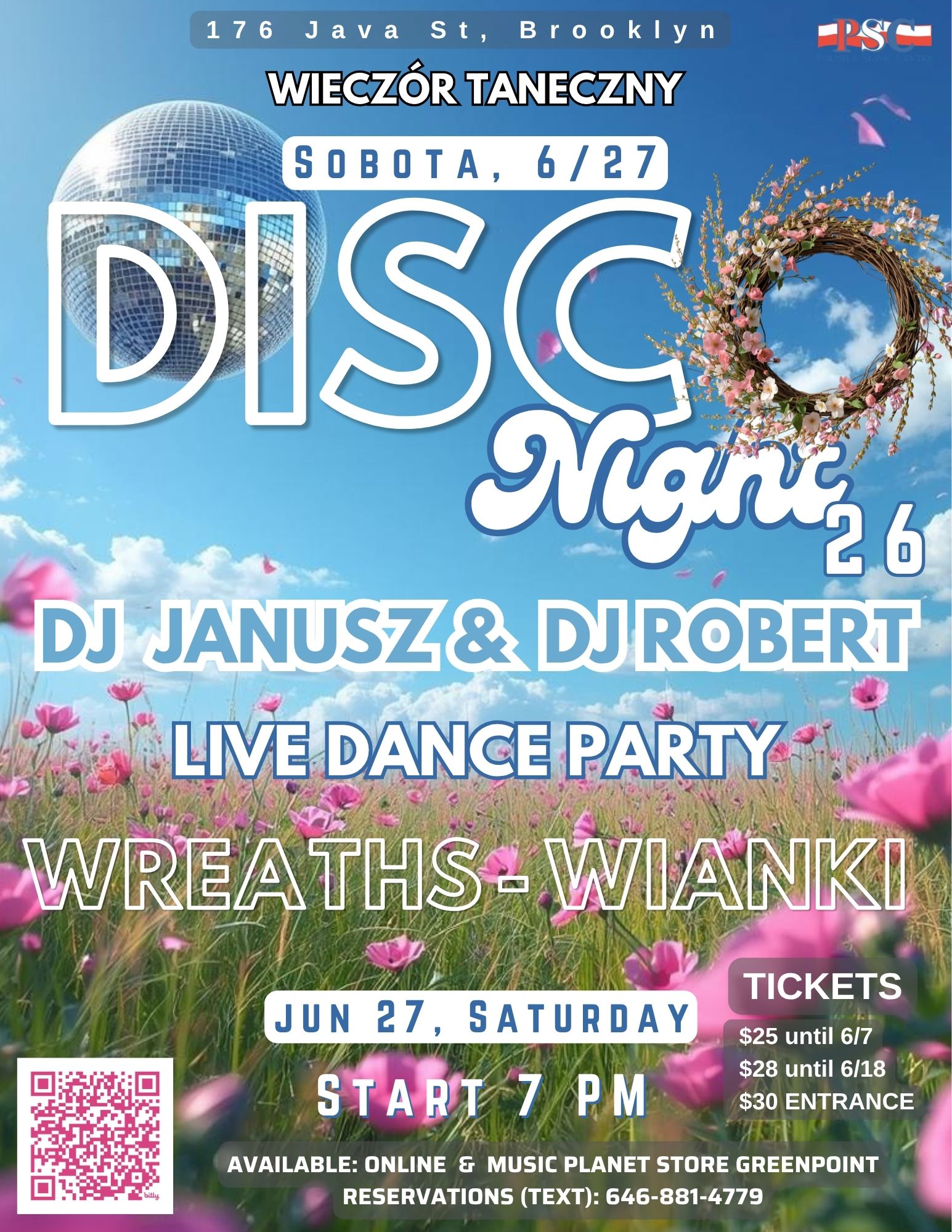 Disco Night 26 – Wieczór Taneczny w CPS – 27 czerwca 2026 – Zapraszamy!