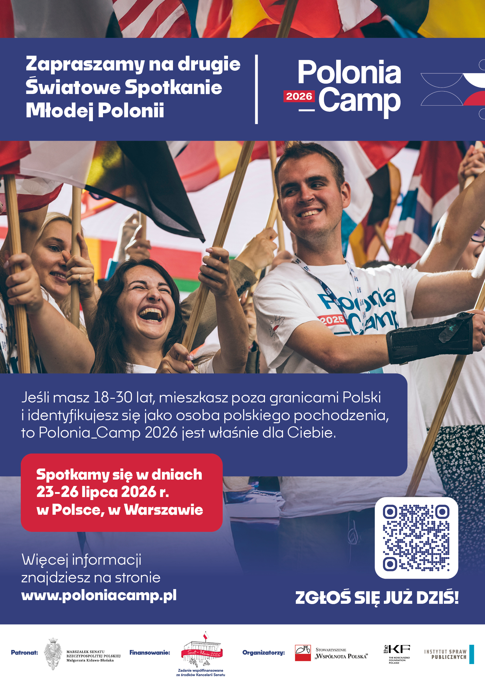 POLONIA_CAMP 2026- Druga edycja wyjątkowego spotkania młodej Polonii w Warszawie: 23-26 lipca