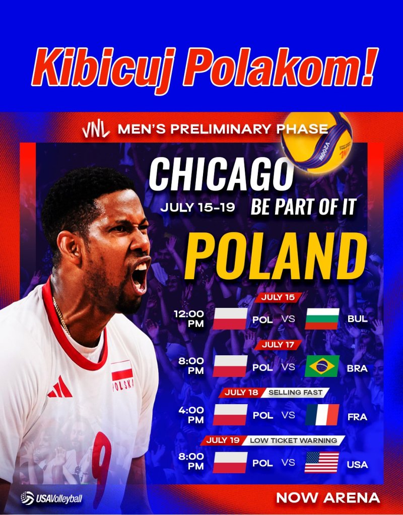 Polscy SIATKARZE wracają do Chicago!